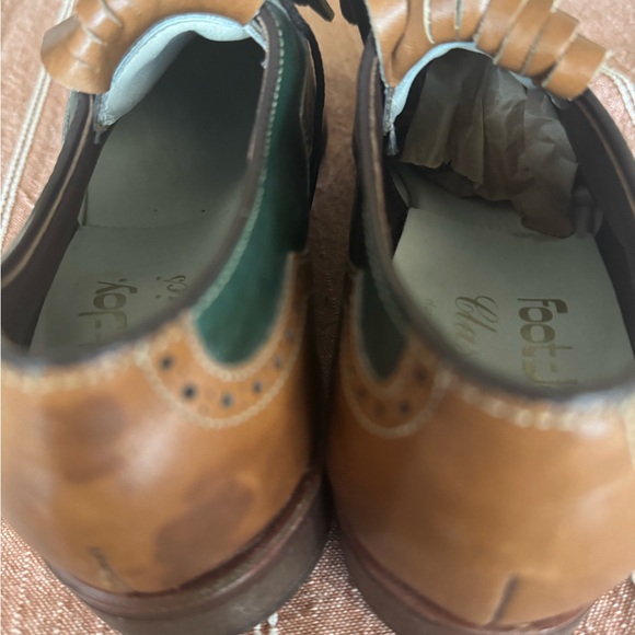 FootJoy Brown and Green Men's Oxfords - Picture 6 of 7